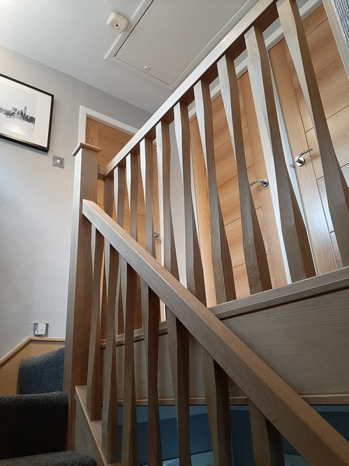recent oak staircase renovation in Westhoughton 4
